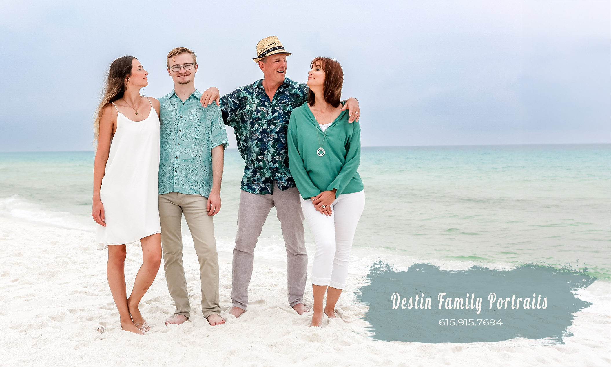 family portrait on the beach, Destin Family Portraits